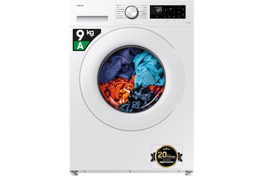 Samsung Washing Machine Crystal Clean WW90CGC04DTEET Freestanding, 9 kg, Wifi, Ecobubble, Steam, Front load, 60l x 85h x 55p cm