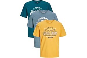 JACK & JONES Herren 3er-Set T-Shirts aus Baumwolle