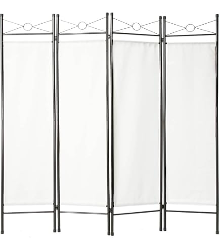 VidaXL Biombo División De 4 Paneles: Crea Tu Espacio Privado En Casa U Oficina, Decoración Elegante En Gris, Fácil De Plegar.