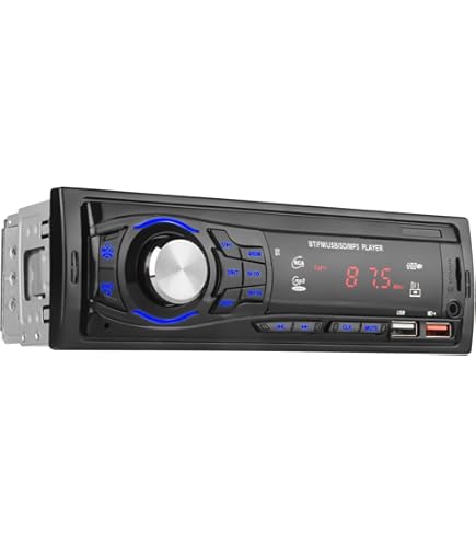 Radio Coche 1 DIN Con Bluetooth, Pantalla Táctil, USB, SD, AUX Y Radio FM