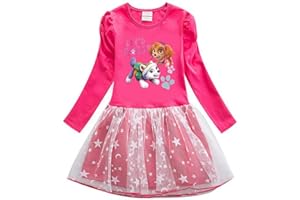 Nemopter Vestido de princesa para niña, para primavera, otoño y otoño