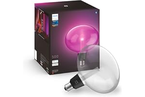 Philips Hue White & Color Ambiance Lightguide Ellipse 500lm, dimmbare LED Lampen für das Hue Lichtsystem mit 16 Mio. Farben, smarte Lichtsteuerung über Sprache und App