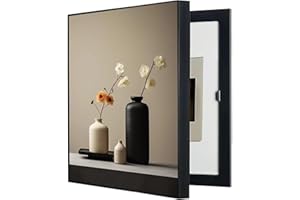 WBBML Pintura Decorativa Caja de Contadores Creativo Tapa Caja Electrica Pintura Tapa Contador Luz Decorativa Aplicable A Muchas Escenas(B,50x60cm)