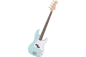 Squier by Fender Debut Collection Precision Bass, Laurel-Griffbrett, Weißes Schlagbrett, Daphne Blue