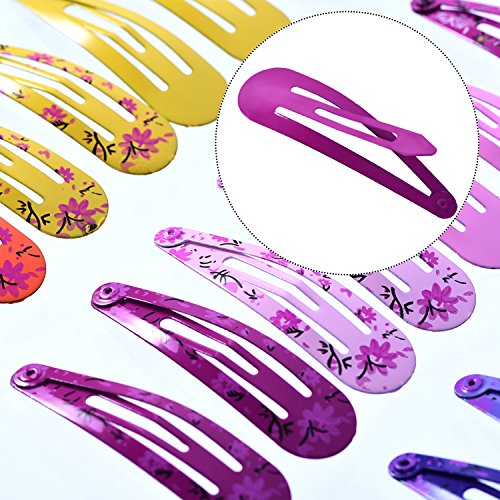 Mudder 108 Stück Haar Clips Haarklammer Metall Haarspangen für Baby Mädchen Kinder Kleinkinder, 3 Muster - 4