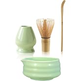 4l&uuml; Matcha Set Kase Kaşık Whisk Tutucu Bambu Whisk &Ccedil;ırpıcı ve Bambu Kaşık mt217