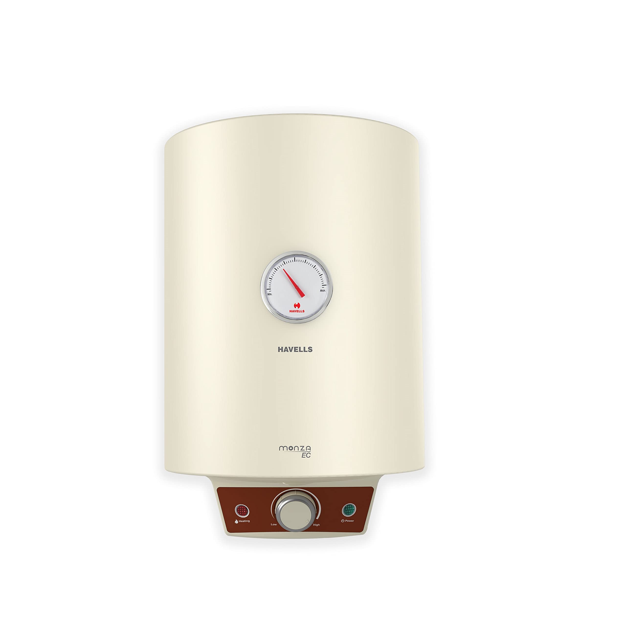 Havells Monza EC 15 L Storage Water Heater, Metallic Body, 2000 W, With Free Flexi Pipe and Free Installation, Warranty: 7 Yr