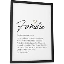 Wandbild Definition Mama – DIN A4, Gerahmt, Auf Fine Art Papier – Geschenk Für Muttertag & Geburtstag