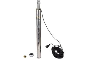 Agora-Tec® 2 Zoll Brunnenpumpe Tiefbrunnenpumpe 200W-screw 25m Kabel sandverträglich-sandresistent