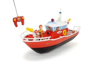 Dickie Toys Barco RC FMS RC Titan, juguete Fireman Sam, barco RC