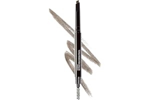 Wet n Wild Ultimate Brow Retractable Pencil, OłówekDoBrwi z TrójkątnymSzczytemOłówka i WbudowanymSzczoteczka do Ostrzenia, Szczotkowania i MieszaniaBrwi, UltraNasycony OdcieńPopielategoBrązu