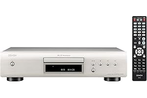Denon CD-Player DCD-600NE für Zuhause, HiFi-Anlage, CD-R/RW/MP3/WMA, Pure Direct Mode, AL32 Verarbeitung, Optischer Ausgang - Silber