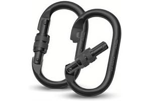 Vipuikos Karabinerhaken 25KN, O-förmige Schwerlast Sicherheitskarabiner Edelstahl, 2500 Kg Belastbarkeit Karabiner Klettern für Yoga, Hängematte, Camping, Schaukel