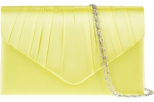 LeahWard Women's Satin Clutch Bags Party Wedding Evening Handbag 8002