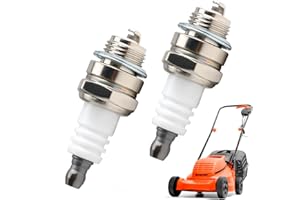 WRTEEASE 2Pack Lawnmowers Spark for Champion RJ19LM, BR2LM GL2RC, L7T Spark Plug Replacement for NGK BPMR7A Stihl & Husqvarna Chainsaw Lawnmower Engines Commercial/Industrial Gardening Marine Motorcycle