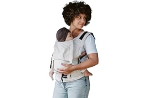 Amarsupiel - Mochila Porteo Bebe Evolutiva y Ergonomica - Cómoda y Fácil de Ajustar a la Espalda - Portabebes de Algodón - Orgánico & Transpirable - Canguro para Bebe-Baby Carrier-Beige