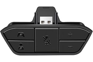 Renifan Stereo Headset Adapter for Xbox One/S/Elite 1&2/Series S|X Controllers, Mic Headphone Adapter for Xbox One Controller, Kit for One Series X|S