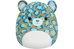 Squishmallows SQCR04131 - Enos der Leopard 30 cm, offizielles Kelly Toys Plüsch, superweiches Kuscheltier