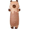 MINISO Long Capybara Plush Pillow Stuffed Animals Soft Throw Sleeping Pillow Kawaii Cuddle Cartoon Stuffed Plush Toy for Kids Boys Girls, 20"