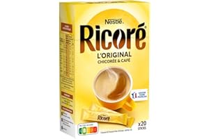 Nestlé Ricoré Original - Substitut de Café - Boîte de 20 Sticks x 3 g