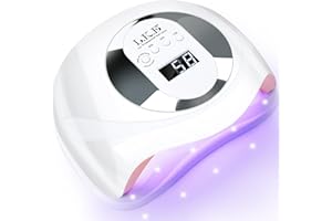 ARCWEISSO 180W UV Lampe für Gelnägel, UV Lampe Nägel mit 4 Timern und LCD Display, Auto-Sensor,UV Lampe für Alle UV Gel Nagellack, Professioneller Nagellampe für Heim und Nagelstudio,Festivalgeschenk (Groß)