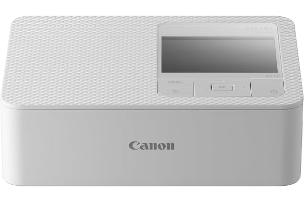 Canon SELPHY CP1500 Imprimante Photo Portable – Impression sans Fil, Impressions Durables, Connectivité USB-C & Carte SD – Imprimante Portable Idéale pour Le Scrapbooking et Les Albums Photo, Blanc