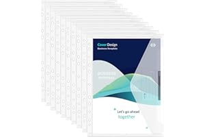 ‎FHLBESTYU Fhlbestyu 10/20 Stück Dokumentenmappe A4, Dokumententasche A4 zum Abheftbar Wasserdicht, Sammelmappen für Dokumente Organisieren mit 11 Lochrand Binderlöcher, Klettverschluss, Etikettentasche (10pcs)