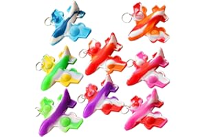 VICTGAME 30 pcs Rainbow Classroom Studenti Premio regalo e bomboniere per feste di compleanno, Mini Pop aereo Fidget Portachiavi Bolla presente per bambini Ragazzi Ragazze