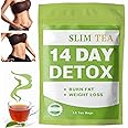 14 Day Detox Weight Loss Tea, Natural Herbal Detox Tea for Women & Men, 14 Individually Wrapped Tea Bags - Fat Burn, Bloating Relief & Weight, Caffeine-Free, Promote Digestion, Quick Results
