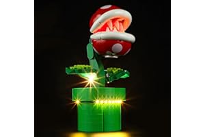 GEAMENT Oświetlenie LED Kompatybilne z LEGO Kwiatek Pirania 71426 Model do Składania Klocków (Zestaw Modeli Niezawarty)