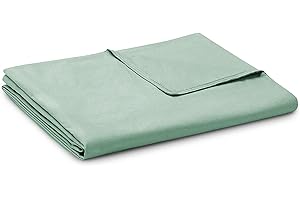 YnM Cotton Duvet Cover for Weighted Blankets (Sprout Green, 41" x 60")