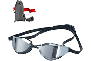 Focevi Swimming Goggles for Men/Women, Anti-Fog Anti-UV Wide Vision Adult Swim Goggles, Boys/Girls/Junior/youth Swim Glasses