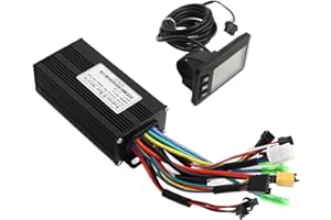 KENANLAN Kit de Conversión de Bicicleta Eléctrica, Kit de Controlador de Motor sin Escobillas para Bicicleta Eléctrica 24V 36V 48V 500W‑750W 26A Controlador de 3 Modos GD01 Kit de Pantalla