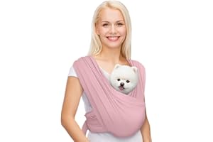 AnccoPlus Hundetragetaschen für kleine Hunde, nach vorne gerichtete Hundetragetasche, freihändige Katzentrage, größenverstellbar, reduziert Rückenschmerzen, Premium-Baumwolle, sichere und weiche