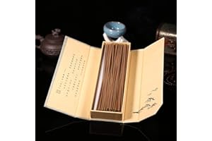 WOSUME Ręcznie zanurzone kadzidełka, 180 szt./opakowanie orientalny buddyjski aromat natura kadzidełka + etui drzewo sandałowe do domu, #1