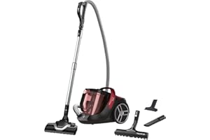 Rowenta Silence Force Cyclonic Aspiradora sin Bolsa, Rojo