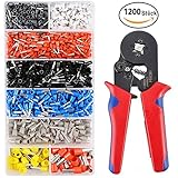 Crimpzangen Set Mit 1200 Aderendhülse Kabelschuhe...
