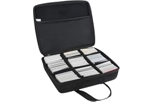 Hermitshell-2000-2400 Grande custodia rigida per carte da gioco. Adatto a giochi principali, C. A. H./ Pokemon/YuGiOh/Magic The Gathering Trading Card Game e tutti gli altri giochi di carte espansioni