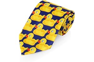 TYGFRT 1 Piece Men's Funny Tie - Yellow Duck Pattern, Wedding & Carnival Tie