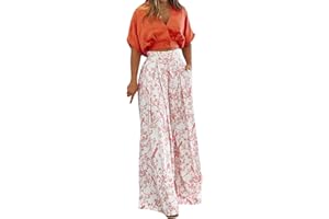 MJGkhiy Tuta Elegante Donna Cerimonia Estiva Curvy Completi Tuta Donna Comodi Estivo 2 Pezzi Set Spiaggia Completino Pantaloni a Gamba Larga Set Tute Donna Eleganti Taglie Forti