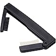 BTYMS Folding Eye Lash Brow Comb Metal Teeth, Dual Sided Eyelash Mascara Applicator, Eyebrow Grooming Tool, Compact Brush for Define Lash & Brow