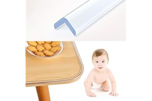 Wemk 1 rolka (6 m) zabezpieczenie krawędzi dla niemowląt, przezroczysta osłona krawędzi stołu z 1 rolką, dwustronna taśma klejąca, ochraniacz krawędzi stołu i mebli