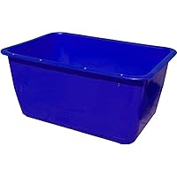 200 Liter Mörtelkübel BLAU, Mörtelwanne, Blumenkübel, Wasserbehälter, Futtertrog, Wildwanne, Futterwanne mit 2…