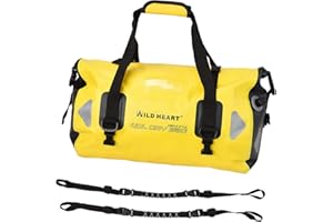 WILD HEART Willd Heart Bolsa de Equipaje Impermeable 40l 66l 100l, con Soldadura, apropiada para piragüismo, Campamento, Remo, Moto