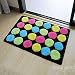 Produktbild mark8shop Colorful Circle saugfähig Badezimmer Fußmatten Rutschfest Feet Mats