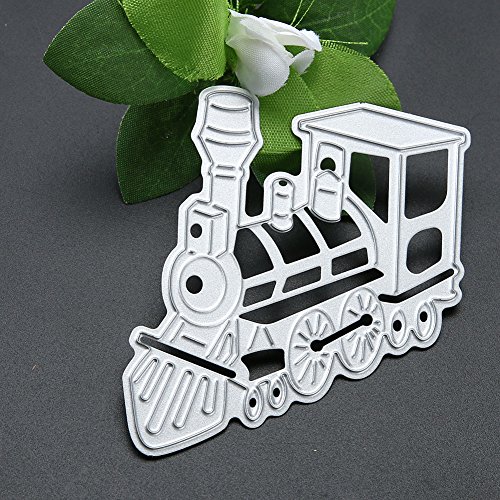 Amazingdeal365 Alte modische Zug Metall Form Schablonen Schneiden DIY Dekor Sammelalbum Karten Buchzeichen Lesezeichen als Geschenk für Freunde Geburtstag Kinder,Kindergarten Hobby Schule Handarbeit Unterricht usw. Ein tolles Geschenk! - 5