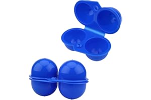 JULIYEH 2 unidades de plástico para huevos, caja de plástico portátil, para huevos, para exteriores, pícnic, camping, senderismo, 2 rejillas