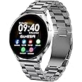 GameSir Active 5 Smart Watch AMOLED Display 1.3" Screen, 360 * 360 Resolution, IP68 Waterproof with Multiple Watch Faces Bluetooth Calling Round Dial Smartwatch for Men & Women (Metal-Silver)