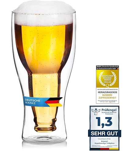 Verre A Biere Verre à Bière Avec Sonnette – 5 X 7 Cm – Plastique – Boîte Cadeau – Idée Rigolote Pour Soirée