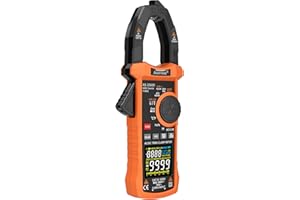 Aicevoos 2566D Stromzange, Strommessgerät DC/AC Strom: 0-1000A, Zangenmultimeter True-RMS 6000 Counts Auto-Ranging, misst Spannung Kapazität Durchgang (AC/DC-Strom)